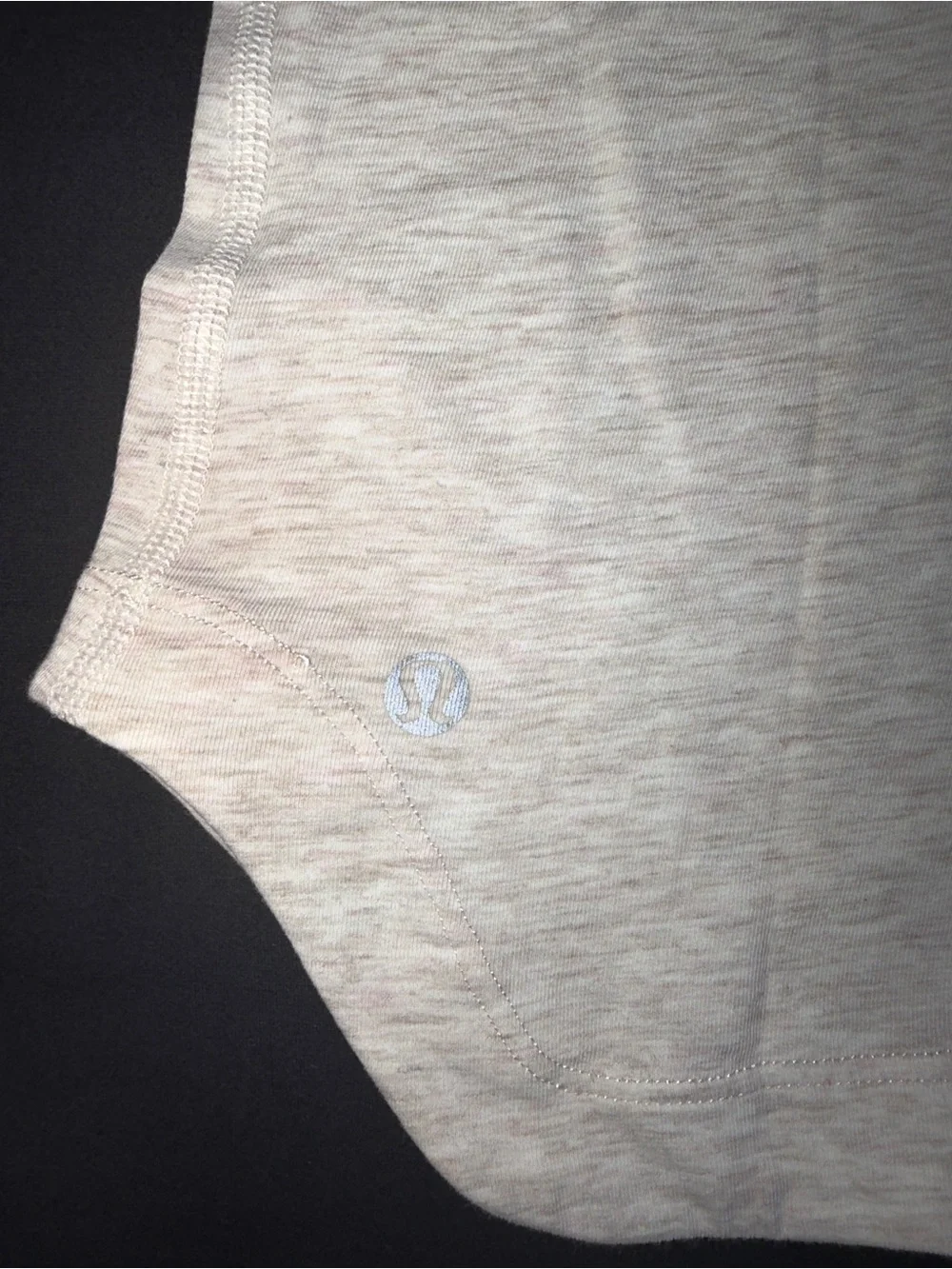Lululemon Women's Pink Sleeve Heather Gray Tee Size 2